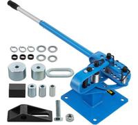 VEVOR YP-9 Manual Bench Top Compact Bender Pipe Bending Machine 7 Dies 1-3inch Metal Fabrication Tube Rod Pipe Bender 44ft Mount Powdercoat Telescopin