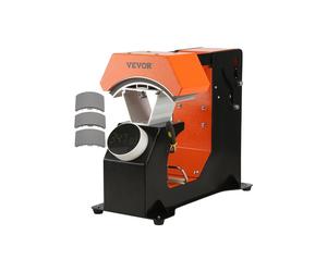 Vevor ZDKMJ62439331U4GJV1 6.6 x 2.7 in. 3-in-1 Auto Hat Heat Press with 3 Piece Interchangeable Platens