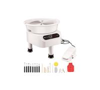 Vevor ZQLPJSJS10YCKNJGYV1 10 in. 350W Direct Drive Ceramic Wheel with 3 Support Legs for DIY Art Craft, White