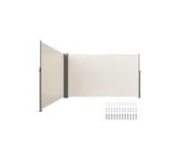 Vevor ZYPF160X600CMM001V0 63 x 236 in. Awning-Rugged Full Aluminum Rust-Proof Patio Sunshine Screen, Beige