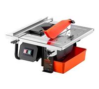 VEVOR7 Inch 65Mn Steel Blade, Wet Tile Saw, 3500RPM Induction Motor, Wet Saw for Tile Cutter with Water Reservoir, 0-45 Degree Miter Angle