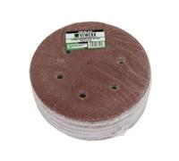 Vewerk 150mm Sanding Discs, 40 Grit, Pack of 50, 6-Hole Hook and Loop, for Metal and Wood