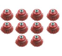 Vewerk 75MM Nylon Filament Abrasive Cup Brush X 10 2131