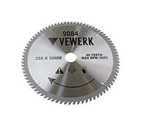 VEWERK TCT Circular Wood Saw Blade 250 X 30MM 80T Fits Festool, Makita 9084