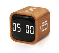 VEWINGL Cube Pomodoro Timer, 5/10/30/60 Minutes and Custom Countdown, Productivity Timer, Pause and Resume, Silent, Vibrate and Adjustable Sound Alarm for Tasks, Work, Study, Kitchen