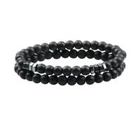 VEWIUNRENA New 2026 Distance Bracelet For Women Couples Bracelet Classic 6Mm Natural Black Matte Blue Beaded Stone Bracelets Men Jewelry Gifts