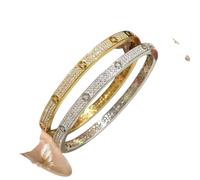 VEWIUNRENA New 2026 Silver 925 Classic Light Luxury Retro Half Full Diamond Copper Design Bracelet Charrm Bangles Jewelry