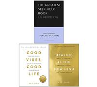 Vex King Collection 3 Books Set (The Greatest Self-Help Book [Hardcover], Good Vibes Good Life, Healing Is the New High)