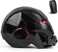 VEXA AUTOKING Iron Man MK 5 Black Edition Helmet - 1:1 Wearable Collectible with Voice, Touch & Remote Control, LED Eyes & Realistic Sound Effects - Cosplay & Display Prop Gift for Adults and Teens