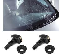 Vexalorn 2 PCS Car Wiper Washer Sprayer, Front Windshield Washer Nozzle, Replacement Durable Adjustable Front Windshield Wiper Washer Nozzle Spray Sub Assembly, Spray Jet Kit, Universal