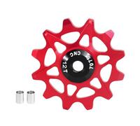 Vexandrie Chain Guide Pulleys with Positive Negatives Teeth, Red 12T
