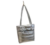 Vexandrie Modern Quilted Shoulder Bag for Women with Multiple | Quilted Cotton Padded Puffer with Multiple Pockets, Spacious Glossy Underarm Bag for Daily Use and Travel