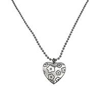 Vexandrie Novel Love Heart Flower Bear Letter, Aesthetic Necklace, A | Cold Wind, Adjustable Long Chain, Elegant All-matched Adjustable Chain Jewelry, for Women, Birthday Gift