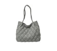 Vexandrie Trendy Quilted Shoulder Bag for Commute | Modern Rhombic Pattern Work Bag Lightweight Women ' s Shoulder Bag with Reinforced Handles and Spacious Interior