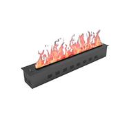 VEXDOSLE 3D Water Vapor Fireplace with Humidifier Flame 750/1500W Built Electric Fireplace Heater With Adjustable 6 Flame Bed Colors, Remote Control And Smart LCD Screen, Overheating Protection
