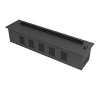 VEXDOSLE 3D Water Vapor Fireplace with Humidifier Flame Recessed Electric Fireplace, Modern Decorative Electric Fireplace, Slim Home Electric Fireplace with Super Long Imitation Flame, Black(1200mm)