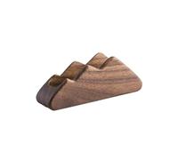VEXDOSLE Business Card Holder Black Walnut Solid Wood Business Card Box Mountain Shape Business Card Holder Business Card Holder Card Box Solid Wood Business Card Rack