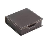 VEXDOSLE Business Card Holder Business Leather Note Box Seat Note Paper Box Note Seat Note Small Card Box Business Card Rack(B)