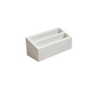 VEXDOSLE Business Card Holder Cement Front Desk Business Card Holder Card Holder is Suitable for Office, Home, Daily Use Business Card Holder Business Card Rack(A)