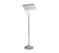 VEXDOSLE Business Card Holder European-Style Stainless Steel Menu Postcard Holder Card Holder Desktop Business Card Shelf Case Holder Business Card Rack(L)