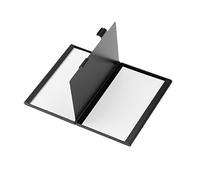 VEXDOSLE Business Card Holder Portable Business Card Holder Ultra-Thin Business Card Holder Double-Sided Aluminum Alloy Business Card Holder Wallet Case Business Card Rack(A)