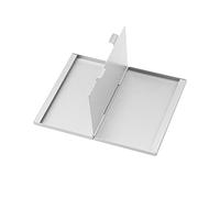 VEXDOSLE Business Card Holder Portable Business Card Holder Ultra-Thin Business Card Holder Double-Sided Aluminum Alloy Business Card Holder Wallet Case Business Card Rack(B)