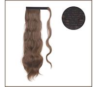 VEXDOSLE Hair Bun 24inch Long Wavy Ponytail with Drawstring Hair Clip Extension Ponytail Hair Extension Synthetic Curly Hair Bun Hair Bun Piece(01)