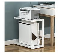 VEXDOSLE Printer Holder Copier Organizer Shelf Simple Printer Shelf Multi-layer Computer Host CPU Bracket Table Under The Shelf Home Storage Rack Printer Shelf(D,H 55cm)