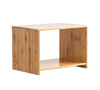 VEXDOSLE Printer Holder Printer Rack Desktop Finishing Storage Shelf Bamboo Office Table Printer Rack Table Bracket Multi-layer Printer Shelf(B)