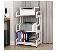 VEXDOSLE Printer Holder Printer Stand Shelf Floor-standing Printer Stand 3-Layer Corner Fax Machine Scanner Stand Office Supplies Storage Shelf Printer Shelf(B)