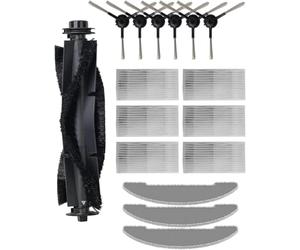Vexilar Accessories Kit Replacement for W7/W9/W11/W15 Robot Vacuum Cleaner, Side Brush*6, Hepa Filter*6, Mopping Cloth*3, Roller Brush*1