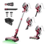 Vexilar C8 Corded Vacuum Cleaner,Powerful 600W 60KPa Lightweigh Vacuum Cleaner with LED,7M Cord,1.5L Dustbin Self-Standing Vacuum,6-in-1 Handheld Stick Vacuum for Hardwood,Pet Hair, Carpets