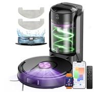 Vexilar Robot Vacuum and Mop with Multi-Cyclone Bagless Self Emptying Docking Station, 10000Pa Suction, LiDAR Navigation, 5 Maps, 180Min Runtime, Robotic Vacuum for Pet Hair, Carpet and Hard Floor