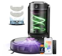 Vexilar Robot Vacuum and Mop with Multi-Cyclone Bagless Self Emptying Docking Station, 10000Pa Suction, LiDAR Navigation, 5 Maps, 180Min Runtime, Robotic Vacuum for Pet Hair, Carpet and Hard Floor
