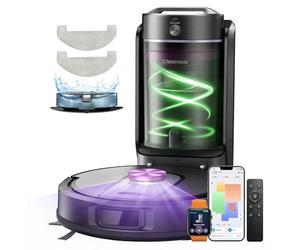 Vexilar Robot Vacuum and Mop with Multi-Cyclone Bagless Self Emptying Docking Station, 10000Pa Suction, LiDAR Navigation, 5 Maps, 180Min Runtime, Robotic Vacuum for Pet Hair, Carpet and Hard Floor