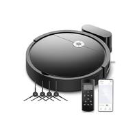 Vexilar Robot Vacuum Cleaner with 2800Pa Suction, 140 Mins Run Time, App/Remote/Voice Control, 300ML Dust Bin, Automatic Self-Charging, Ideal for Floors, Pet Hair, Carpet