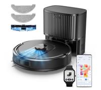 Vexilar Robot Vacuum, Laser Navigation, 10000Pa Strong Suction, 180 Mins Runtime, 60 Days Hands-Free Cleaning for Carpets, Floors & Pet Hair