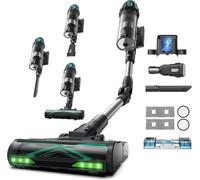 Vexilar V15Max Cordless Vacuum Cleaner with Mopping, 65Kpa Powerful Suction, 60Mins Runtime, Flexible Tube, GreenEye Tech, Wall Mount Charging, Anti-Tangle Stick Vacuum for Pet Hair, Carpets