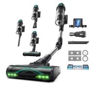 Vexilar V15Max Cordless Vacuum Cleaner with Mopping, 65Kpa Powerful Suction, 60Mins Runtime, Flexible Tube, GreenEye Tech, Wall Mount Charging, Anti-Tangle Stick Vacuum for Pet Hair, Carpets