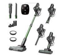 Vexilar V9Pro Cordless Vacuum Cleaner, 550W 45Kpa Stick Vacuum with Touch Display, Up to 60Mins Runtime, Detachable Battery,6-in-1 Lightweight Handheld Vacuum for Hardwood Floor Carpet Pet hair