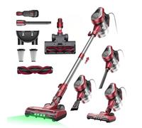 Vexilar C8 Corded Vacuum Cleaner, Powerful 600W 60KPa, 6-in-1 Stick Vacuum Cleaner with Green LED, 7M Cord, 1.5L Dustbin Self-Standing Vacuum, Lightweight Handheld Vacuum for Hardwood,Pet Hair, Carpet