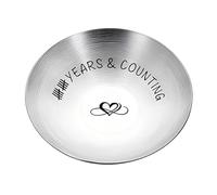 Vexilon 10th Anniversary Steel Gifts for Him Her, Romantic Wedding Gifts Couple, Personalized Valentines Day Gift, Unique Steel Wall Art For Home Decor (10 * 10 * 1cm)