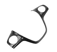 Vexilon 1pcs Car Refit Accessories, for Ford, for Focus, 3 MK3 / KUGA/for, for Fiesta, MK7/, for Ecosport, C-MAX Car Steering Wheel Covers Trim Sticker Steering Wheel Sticker(Black Carbon 1pcs)
