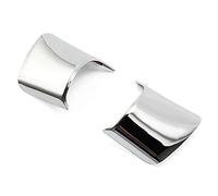 Vexilon 1pcs Car Refit Accessories, for Ford, for Focus, 3 MK3 / KUGA/for, for Fiesta, MK7/, for Ecosport, C-MAX Car Steering Wheel Covers Trim Sticker Steering Wheel Sticker(Black Chrome 2pcs)