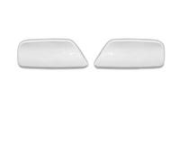 Vexilon 2 Pcs, for Subaru, for Forester, 2009 2010 2011 2012 Car Front Bumper Headlamp Washer Nozzle Cover Headlight Cleaning Shell Cap Headlight Washer Jet Nozzle Cover(BLACK Silver LH)