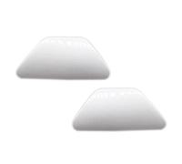 Vexilon 2Pcs Car Headlamp Washer Nozzle Cover Sprayer Cap, for BMW, 5 F10 Sedan F11 For Wagon 520 523 525 528 530 535 550 2010 2011 2012 2013 Headlight Washer Jet Nozzle Cover(BLACK Silver LH RH)