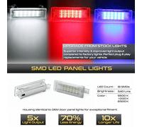 Vexilon 2Pcs LED Door Courtesy Interior Footwell Light Luggage Trunk Glove Box Lamps, for BMW, E60 E61 F07 F10 F11 F18 F32 F33 F36 M5 M6 Car Footwell Light(Charm Blue,4 Pin Socket)