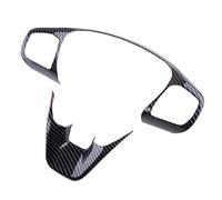 Vexilon 2Pcs Set Car Steering Wheel Trim Cover Frame, For Ford, For Fiesta ST Mk 2018 2019 2020, ABS Carbon Fiber Style Car Sticker