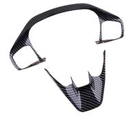 Vexilon 2Pcs Steering Wheel Trim Cover Frame, For, for Ford, For, for Fiesta, ST Mk 2018 2019 2020, Car Decoration Accessories ABS Carbon Fiber Car Sticker