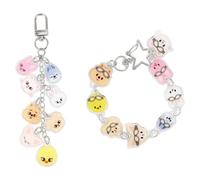 Vexilon 2PCS Stray Kids Keychain, Multi-coloured Acrylic K-pop Keychains Cute Keyring Bagpack Favors Goodie Bag Fillers for Fans Kids Party Supplies